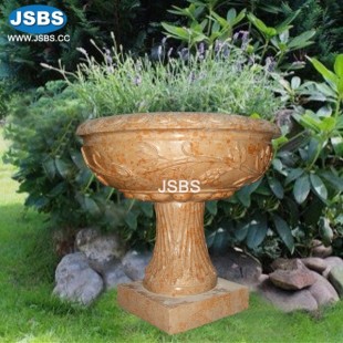 Spotted Flower Marble Planter, JS-P024
